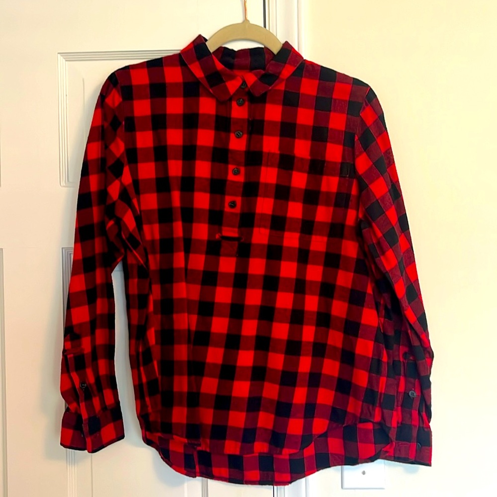 Madewell flannel tunic